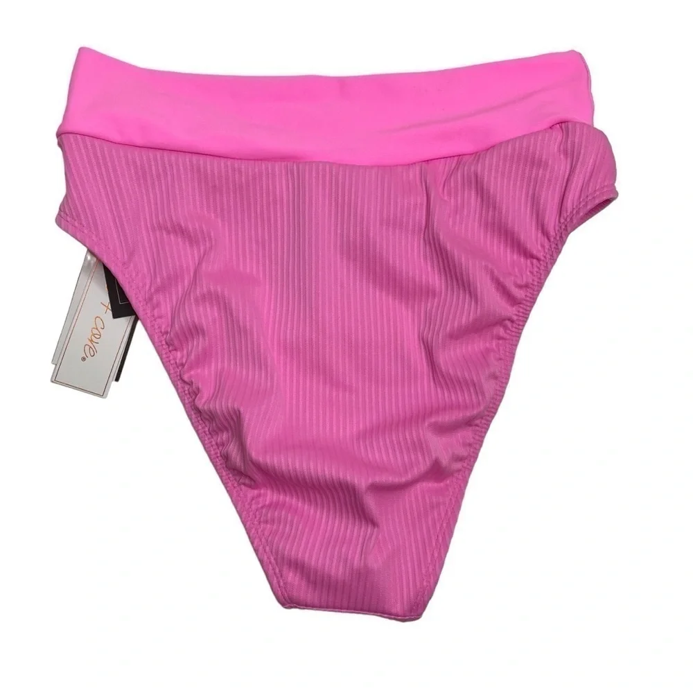 Salt + Cove Not What It Seams Swim Set Bikini Top and Bottoms Peony Pink S New